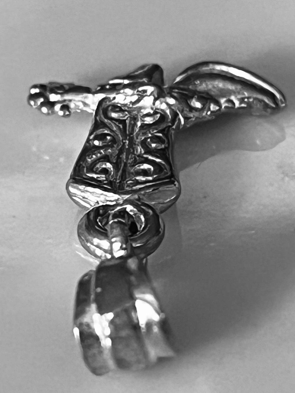 Sterling Silver Cowboy Boot Pendant Necklace Charm - Picture 10 of 10